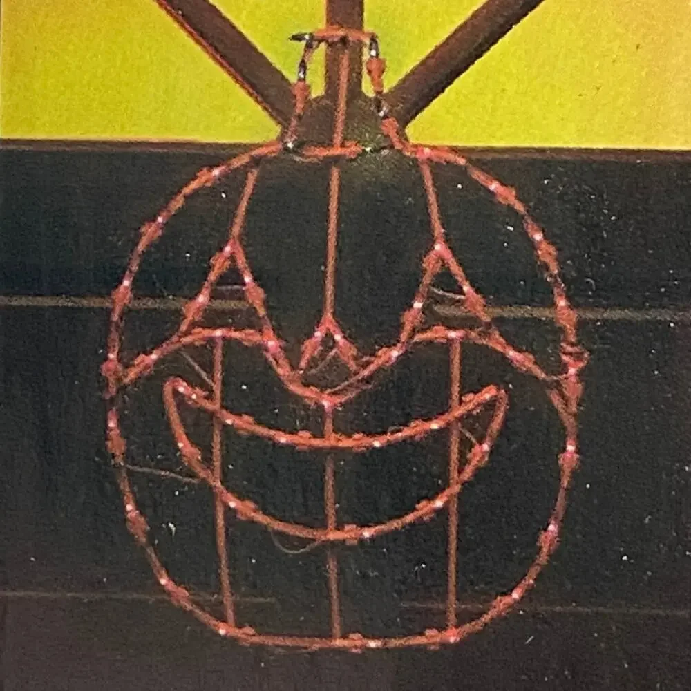 Vtg Window Pumpkin Decor 96 1 Piece 50 Light Indoor Outdoor Seasonal Specialties